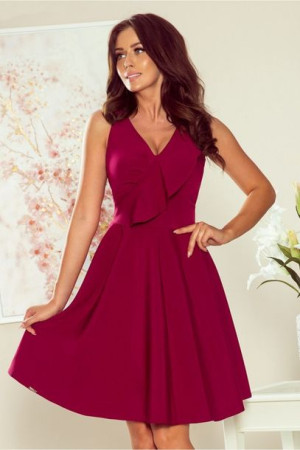 Numoco Sukienka Model Anita 274-1 Bordo S