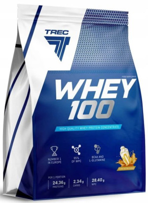 Trec Whey 100 - 900g Masło orzechowe