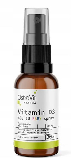OstroVit Witamina D3 dla niemowląt 400IU 30ml