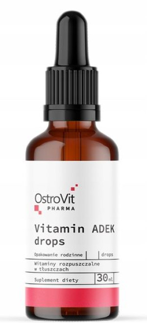 OstroVit Pharma Witaminy ADEK w kroplach - 30 ml