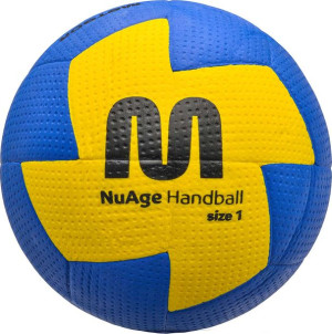 Piłka ręczna Meteor Nuage Junior 1 niebiesko-żółta 10091
