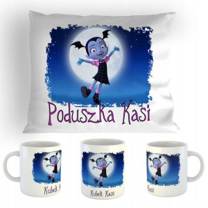 Zestaw Poduszka + Kubek Vampiriana + Imię Prezent