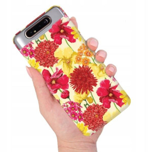 ETUI DO SAMSUNG A80 Kwiaty Flower Natura TOP Wzory