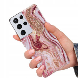 Etui do SAMSUNG S21 ULTRA 5G Obudowa Marmurki Wzór
