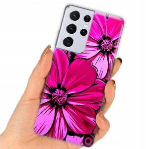 Etui do SAMSUNG S21 ULTRA Case Kwiaty Lato Wzory