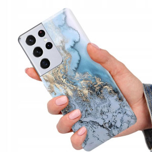 Etui do SAMSUNG S21 ULTRA Case Marmurki Top Wzory