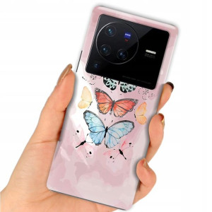 Etui do VIVO X80 PRO Case Butterfly Motyle Wzory