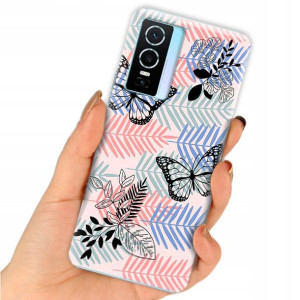Etui do VIVO Y76S Obudowa Butterfly Motyle Wzory