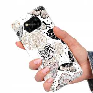 Etui do XIAOMI POCO X3 NFC Motyle Butterfly Wzory