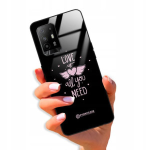 Etui Glass BROKAT do OPPO A94 4G Case Modne Wzory