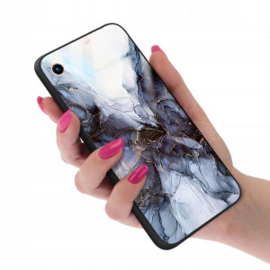 Etui GLASS do HUAWEI HONOR 8A Case Marmurki Wzory