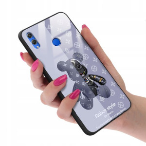 Etui GLASS do HUAWEI HONOR 8X Case Bearbrick Wzory
