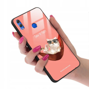 Etui GLASS do HUAWEI HONOR 8X TEDDY Misie Wzory