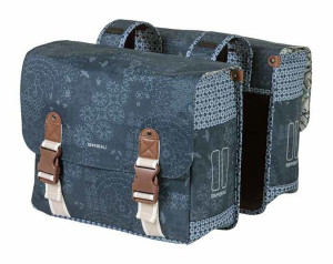 Sakwa miejska podwójna BASIL BOHEME DOUBLE BAG 35L, mocowanie na paski, wod
