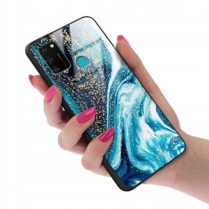 Etui GLASS do HUAWEI HONOR 9A Case Marmurki Wzory