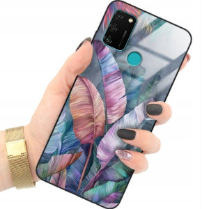 ETUI GLASS do HUAWEI HONOR 9A Damskie Kwiaty Wzory