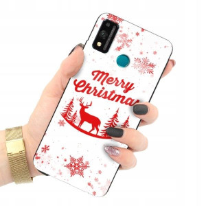 ETUI GLASS do HUAWEI HONOR 9X LITE Christmas Wzory