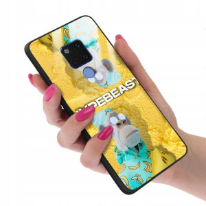 Etui GLASS do HUAWEI MATE 20 Bearbrick Misie Wzory