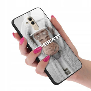 Etui GLASS do HUAWEI MATE 20 LITE Case Misie Wzory