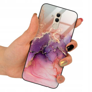 Etui GLASS do HUAWEI MATE 20 LITE Marmurki Wzory
