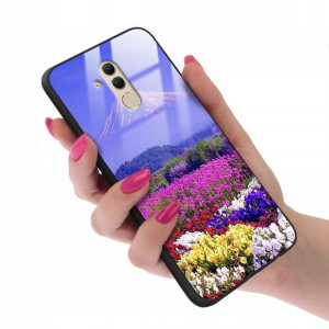 Etui GLASS do HUAWEI MATE 20 LITE TOP Wiosna Wzory