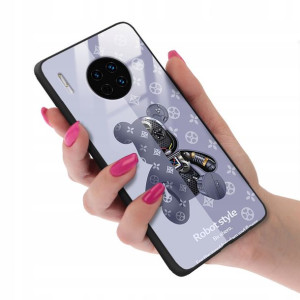 Etui GLASS do HUAWEI MATE 30 Bearbrick Misie Wzory