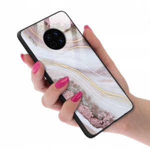 Etui GLASS do HUAWEI MATE 30 Case Marmurki Wzory