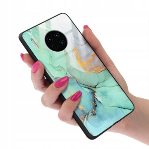 Etui GLASS do HUAWEI MATE 30 PRO Marmurki Wzory