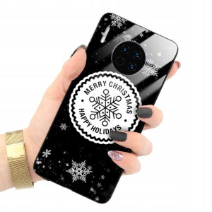 ETUI GLASS do HUAWEI MATE 30 PRO Święta Zima Wzory