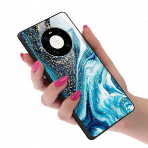 Etui GLASS do HUAWEI MATE 40 Case Marmurki Wzory