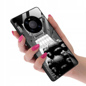 Etui GLASS do HUAWEI MATE 40 PRO Case Misie Wzory