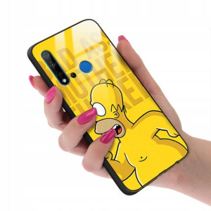 Etui GLASS do HUAWEI NOVA 5i Case Kreskówki Wzory