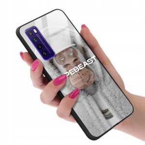 Etui GLASS do HUAWEI NOVA 7 Bearbrick Misie Wzory
