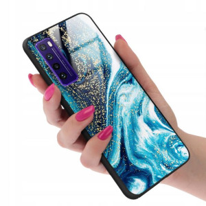 Etui GLASS do HUAWEI NOVA 7 Case Marmurki Wzory