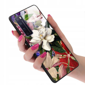 Etui GLASS do HUAWEI NOVA 7 PRO Case Kwiatki Wzory