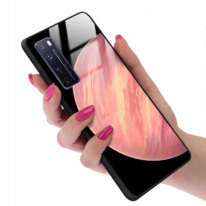 Etui Glass do HUAWEI NOVA 7 PRO Case Kwiaty Wzory