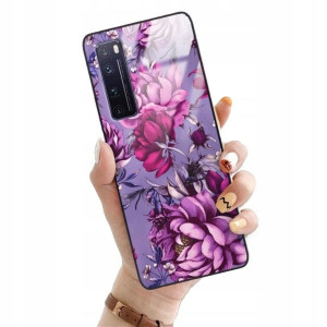 ETUI GLASS do HUAWEI NOVA 7 PRO Flower Top Wzory
