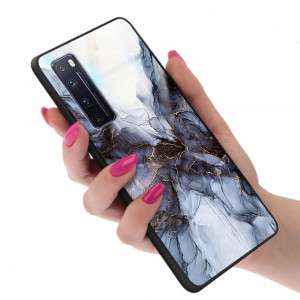 Etui GLASS do HUAWEI NOVA 7 PRO Marmurki Top Wzory