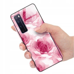 Etui Glass Do Huawei Nova 7 Pro Pastelowe Wzory