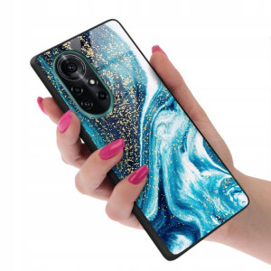 Etui GLASS do HUAWEI NOVA 8 PRO Marmurki Top Wzory