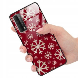 ETUI GLASS do HUAWEI P SMART 2021 Christmas Wzory