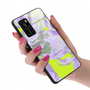 Etui GLASS do HUAWEI P40 Case Kwiatki Lato Wzory