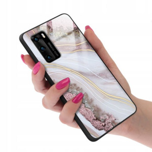 Etui GLASS do HUAWEI P40 Case Marmurki Top Wzory