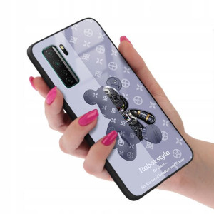 Etui GLASS do HUAWEI P40 LITE 5G Case Misie Wzory