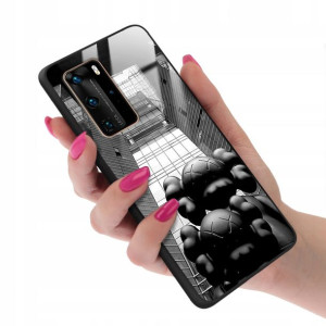 Etui GLASS do HUAWEI P40 PRO Bearbrick Misie Wzory