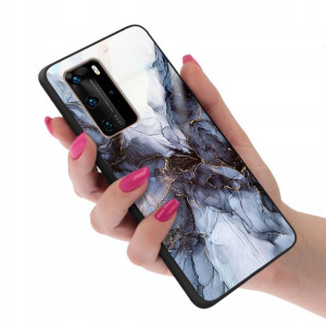 Etui GLASS do HUAWEI P40 PRO Case Marmurki Wzory