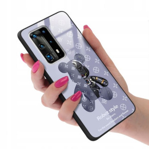 Etui GLASS do HUAWEI P40 PRO PLUS Case Misie Wzory
