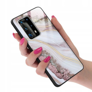 Etui GLASS do HUAWEI P40 PRO PLUS Marmurki Wzory