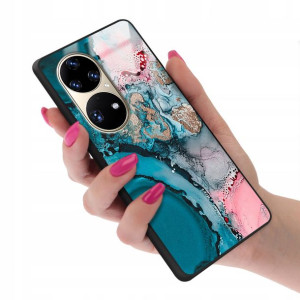 Etui Glass do HUAWEI P50 PRO Case Marmurki Wzory