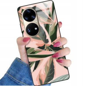 ETUI GLASS do HUAWEI P50 PRO Kwiaty Wiosenne Wzory